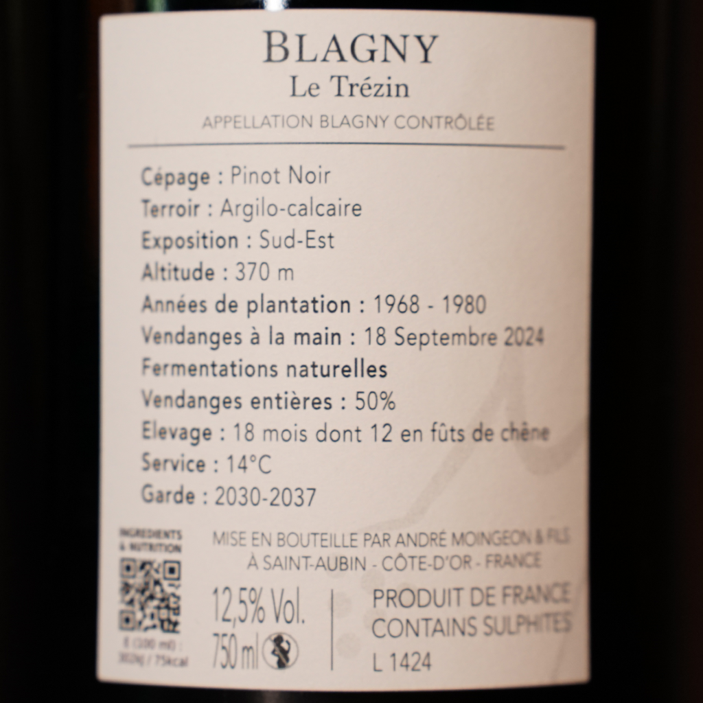 Blagny 'Le Trezin' 2024 - Domaine Moingeon