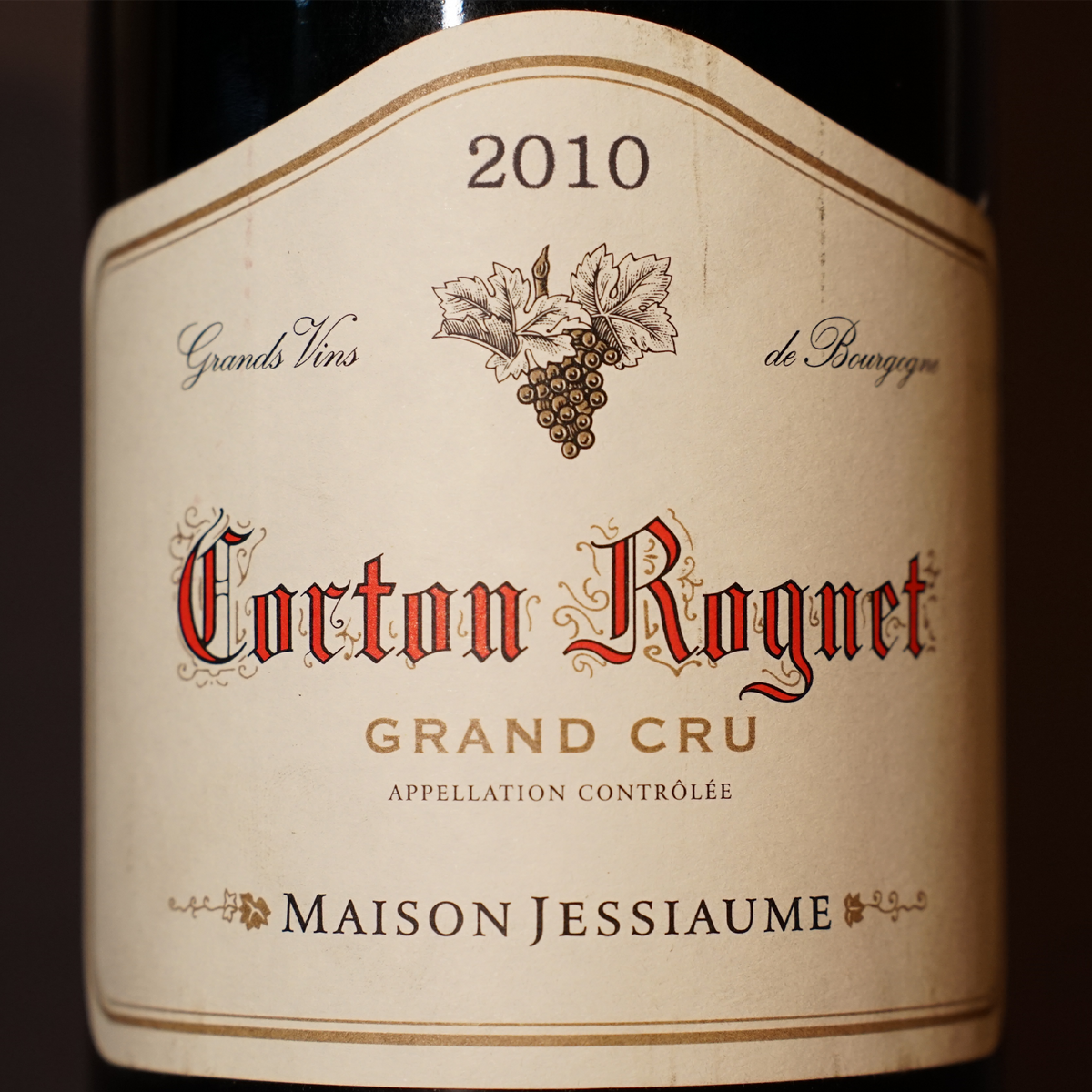 Corton Rognet Grand Cru 2010 - Maison Jessiaume