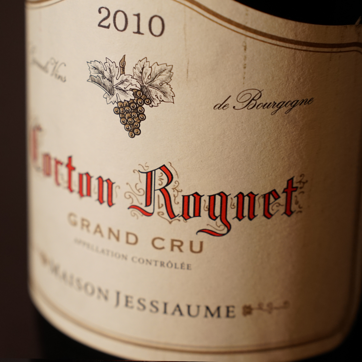 Corton Rognet Grand Cru 2010 - Maison Jessiaume