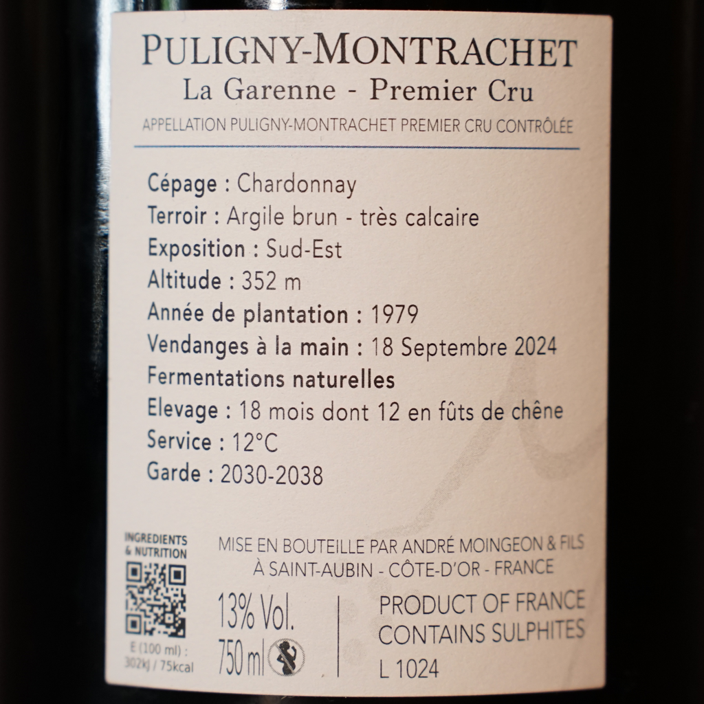 Puligny-Montrachet 1er Cru 'La Garenne - Domaine Moingeon