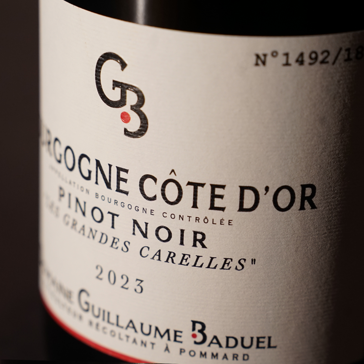 Bourgogne Pinot Noir 'Les Grand Carelles' 2023 - Domaine Guillaume Baduell