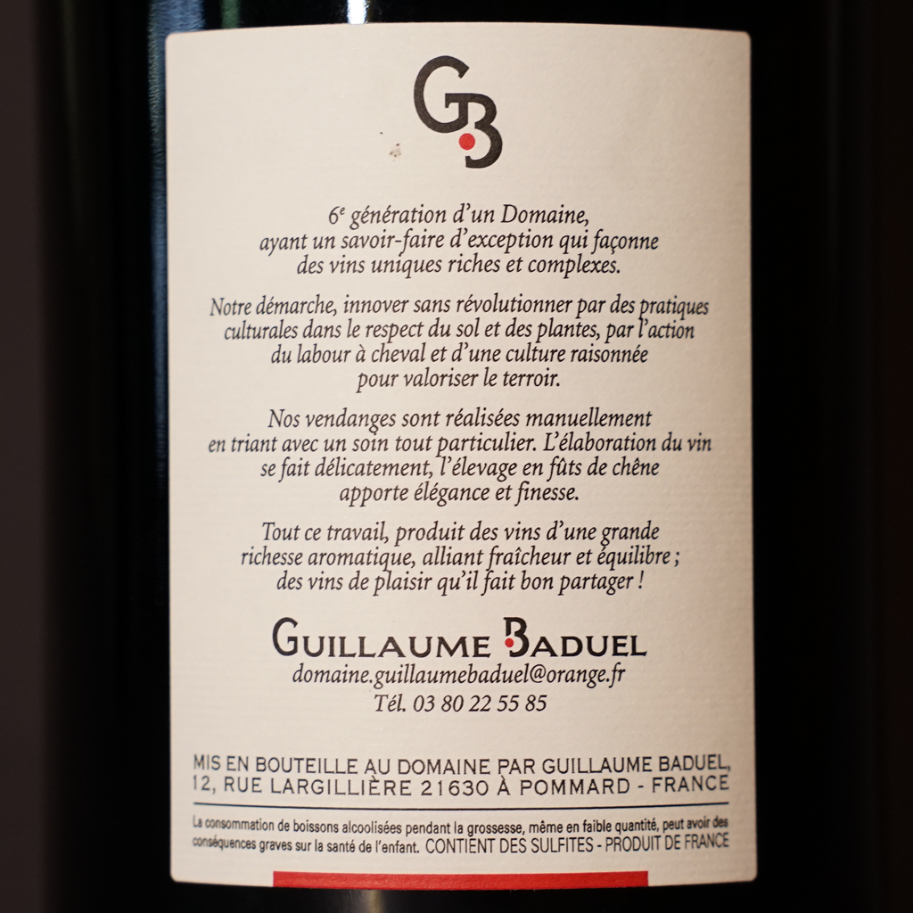 Bourgogne Pinot Noir 'Les Grand Carelles' 2023 - Domaine Guillaume Baduell