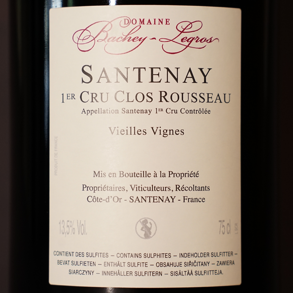 Santenay 1er Cru Clos Rousseau 2022 - Domaine Bachey Legros