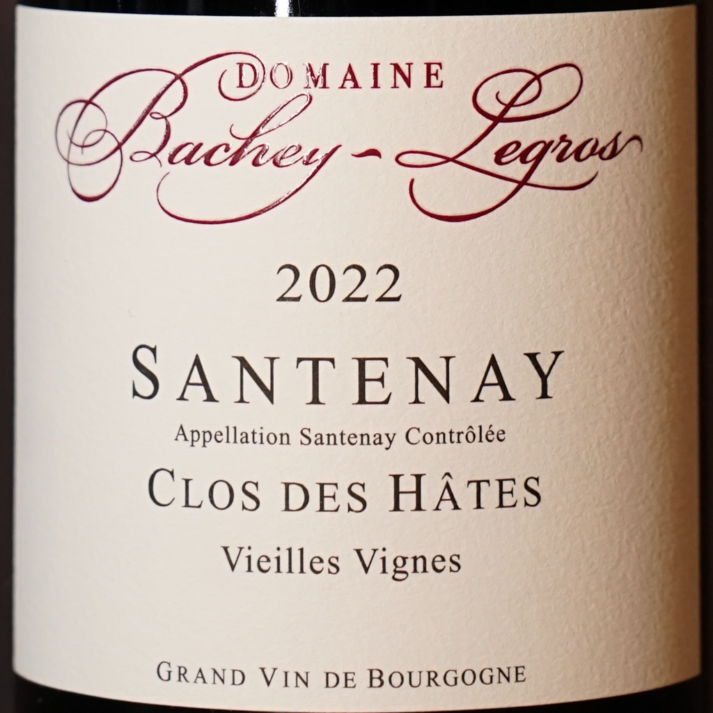 Santenay 'Clos des Hâtes' 2022 - Domaine Bachey Legros
