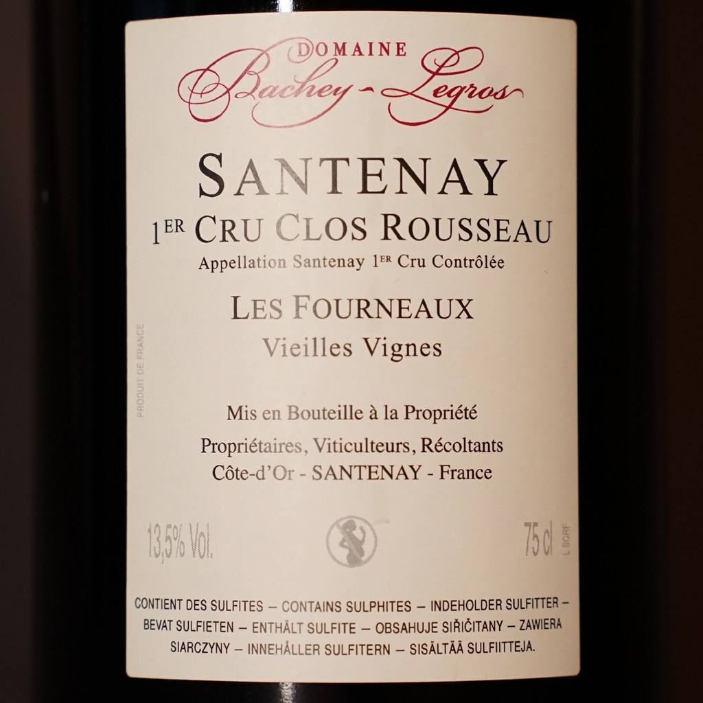 Santenay 1er Cru Clos Russeau 'Les Fourneaux' 2022 - Domaine Bachey Legros