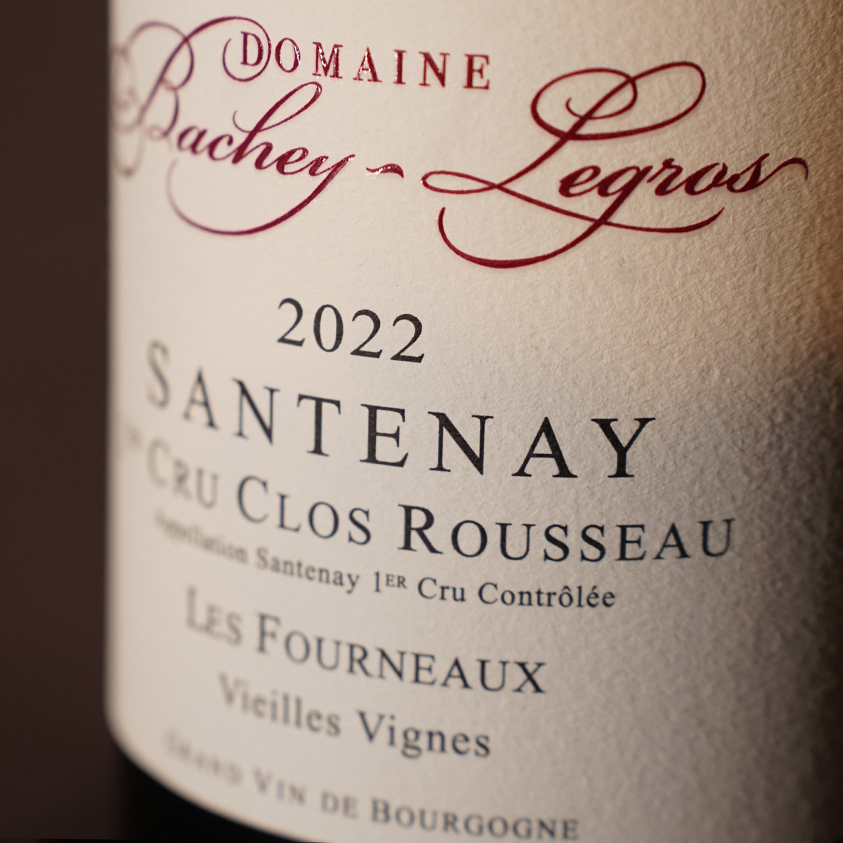 Santenay 1er Cru Clos Russeau 'Les Fourneaux' 2022 - Domaine Bachey Legros