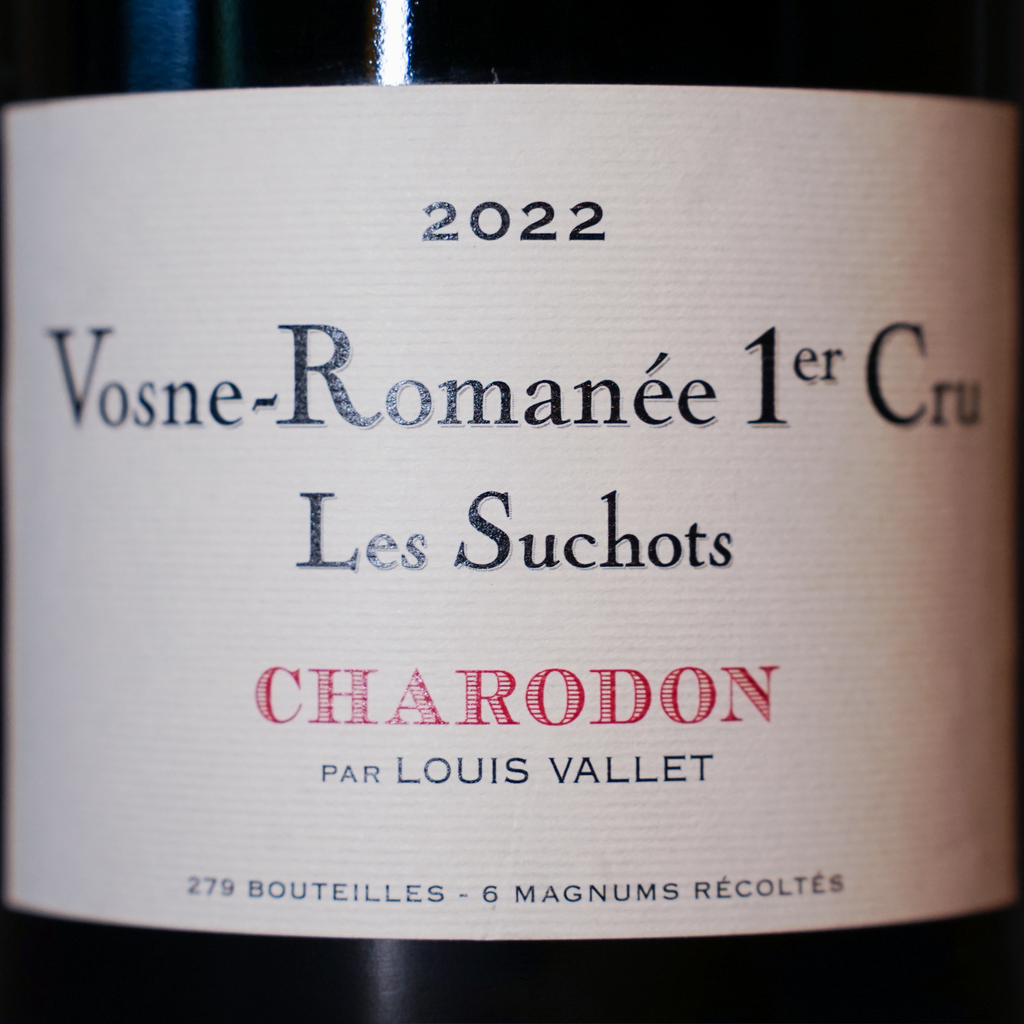 Vosne-Romanée 1er Cru 'les Suchots' 2022 - Charodon par L. Vallet