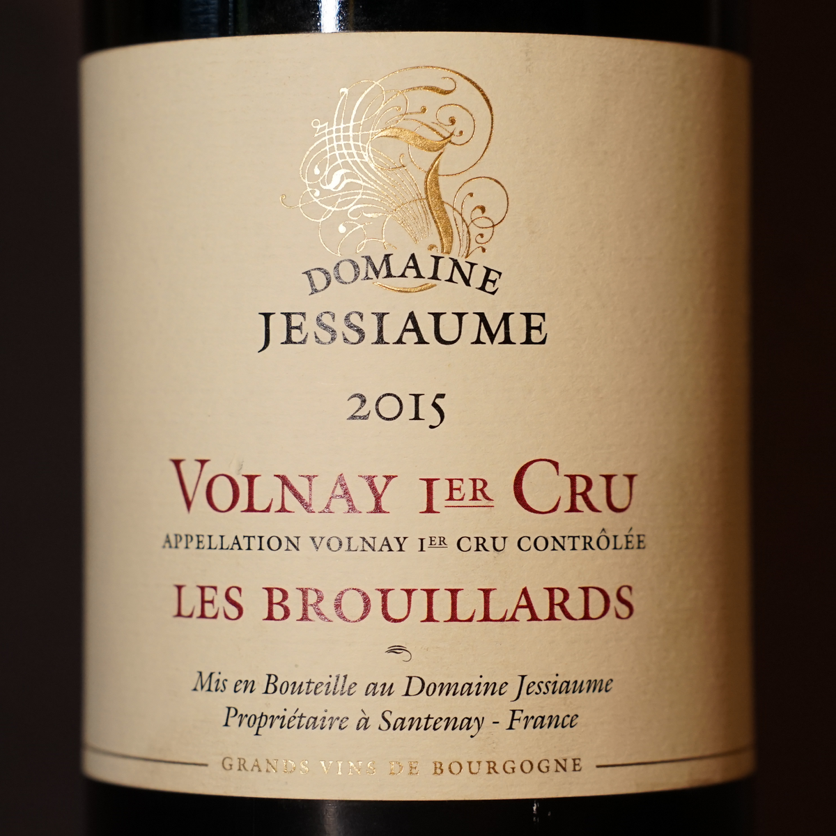 Volnay 1er Cru 'Les Brouillards' 2015 - Domaine Jessiaume